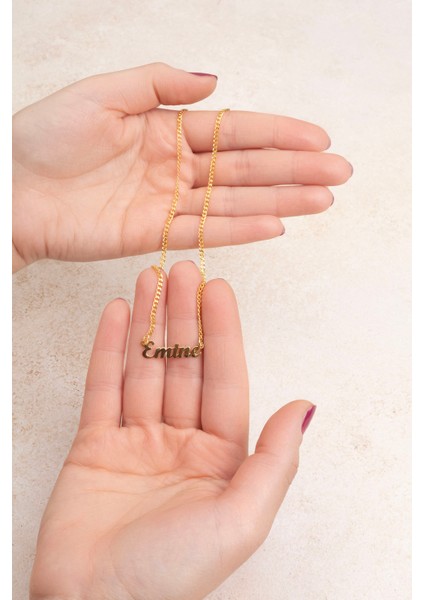 Gümüş İsimli Kolye Özel Tasarım Gurmet Zincir 18 Ayar Sarı Altın Kaplama Kişiye Özel İsim Yazılı 925 Ayar Kadın Gümüş İsimli Kolye Bayan İsimli Kolye Kişiye Özel İsim Kolye İsim Kolyesi indirimleri