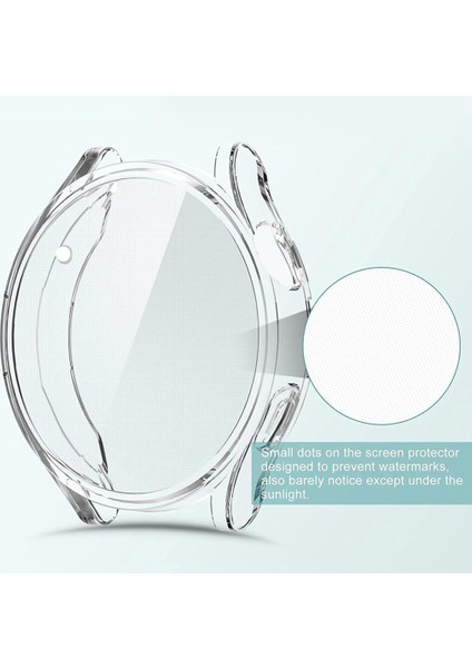 Redmi Band 8 Pro / Band 9 Pro 2li Set Silikon Parlak Renkli Ekran Koruyuculu Kasa Koruyucu +Şeffaf