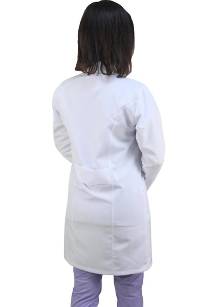 Kadın Beyaz Doktor Önlüğü Iş Önlüğü Vizit Veteriner Laborant Eczacı Önlüğü EMR Marka