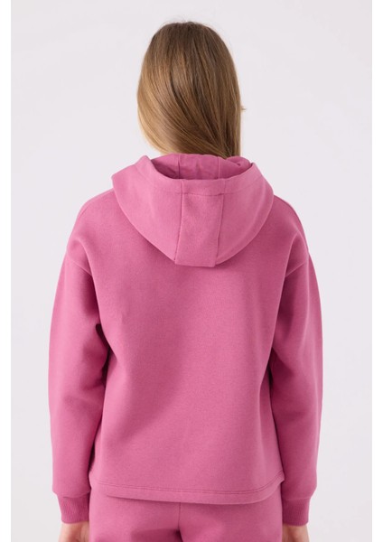 Kapüşonlu Kız Çocuk Sweatshirt 321Z36W fırsatları