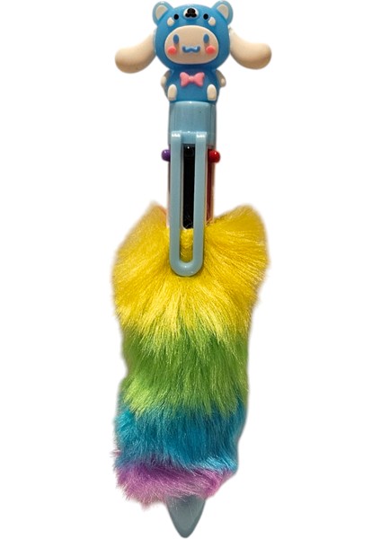 Cinnamoroll Kuromi ve Arkadaşları Peluş 6 Renkli Tükenmez Kalem