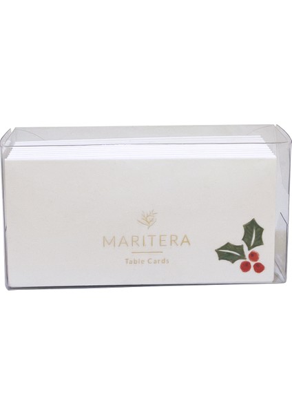 Marıtera Christmas Mistletoe Isim Kartı 9 x 4,5 Çiçek