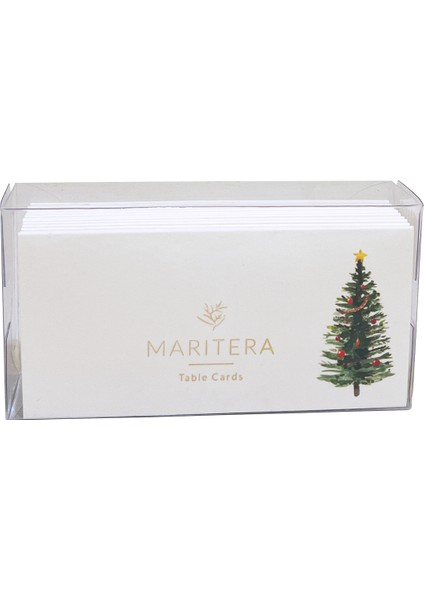 Marıtera Christmas Tree Isim Kartı 9 x 4,5 Yılbaşı Ağacı