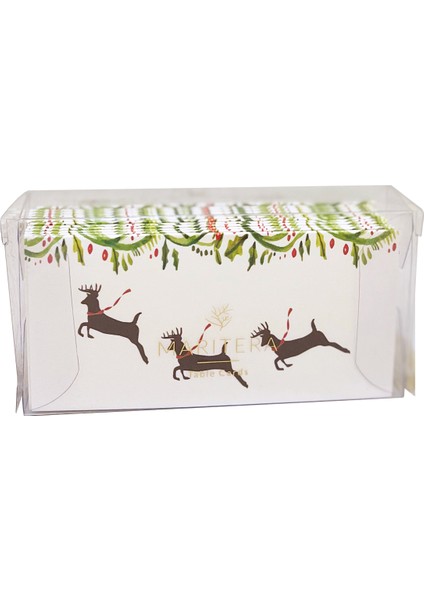 Marıtera Christmas Deer Isim Kartı 9 x 4,5 Geyik