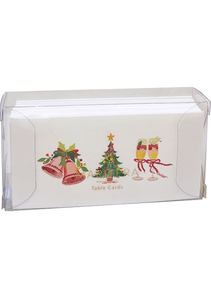 Marıtera Christmas Bell Isim Kartı 9 x 4,5 Çam Ağacı