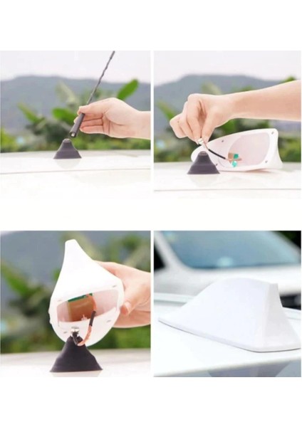 Chery Niche Uyumlu Köpek Balığı Balık Sırtı Shark Anten Beyaz modelleri