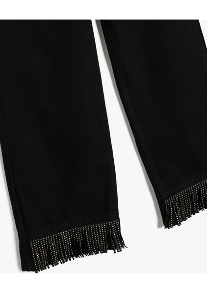 Pamuklu Cepli Bol Paça Denim Pantolon modelleri