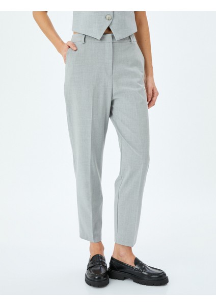 Cepli Slim Fit Cigarette Kumaş Pantolon modelleri