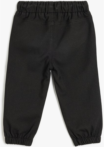 Jogger Pantolon Beli Bağlamalı Cepli