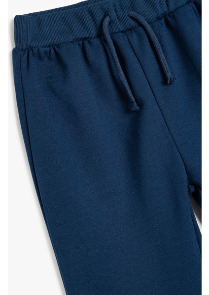Beli Bağlamalı Pamuk Karışımlı Basic Jogger Eşofman Altı