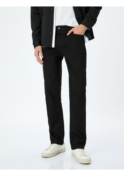 Düğme Detaylı Straight Fit Kot Pantolon - Mark Jean modelleri