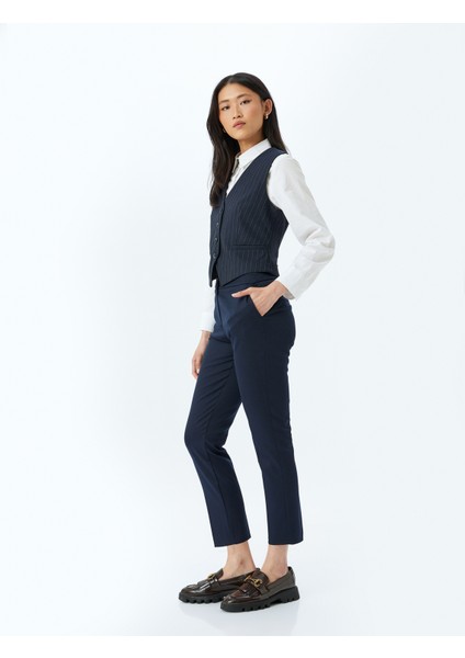 Slim Fit Cepli Cigarette Kumaş Pantolon fiyatları