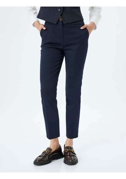 Slim Fit Cepli Cigarette Kumaş Pantolon modelleri
