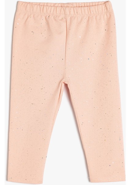 Pamuklu Beli Lastikli Basic Tayt