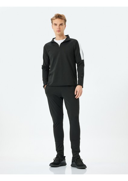 Beli Bağcıklı Biyeli Spor Eşofman Altı