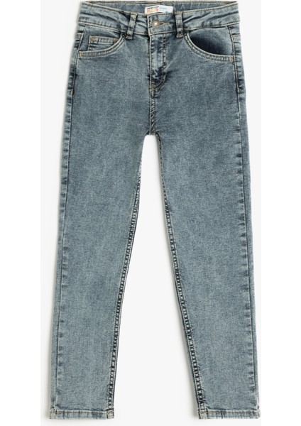 Dar Paça Kot Pantolon - Skinny Jean