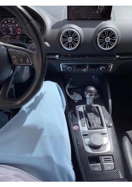 Audi A3 8V Vites Paneli Karbon Trim Çerçeve Tuning