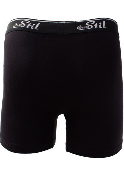 44-8032 Siyah 3'lü Paket Erkek Pamuklu Likralı Boxer modelleri