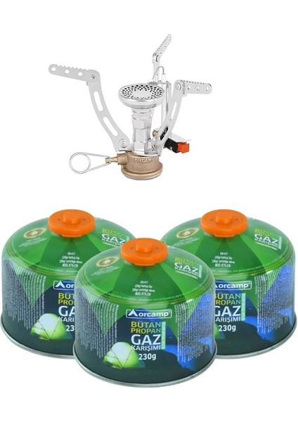 Çakmaklı Mikro Ocak CK-194 +3 Adet 230 gr Tüp KTS-230 ORC-007-A3