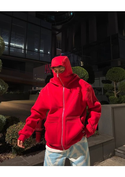 Ninja Kar Maskeli Oversize Unisex Ceket