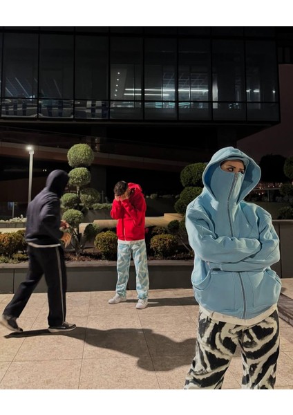 Ninja Kar Maskeli Oversize Unisex Ceket