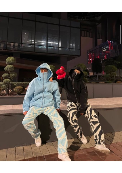 Ninja Kar Maskeli Oversize Unisex Ceket