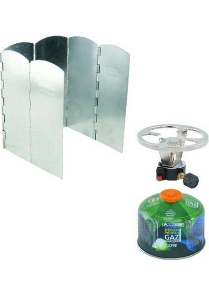 Çakmaklı Siboplu Kartuş OCAK+230 gr Tüp+Rüzgarlık ORC-003-C1