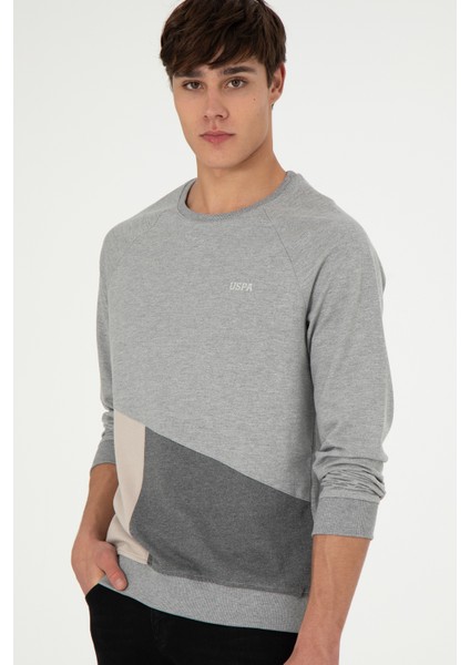 Erkek Gri Melanj Sweatshirt 50293405-VR109 modelleri