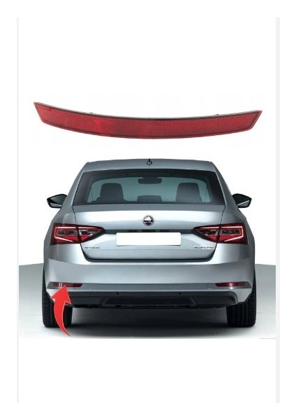 3V5945105 Skoda Superb 15 - Tampon Reflektoru Arka Sol Ithal