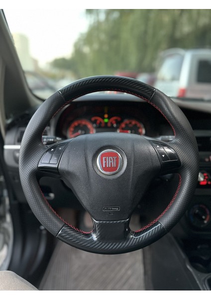 Fiat Linea Doblo- Fiorino Punto Tuşlu Araca Özel Dikmeli Direksiyon Kılıfı Açıklamamızı Okuyunuz