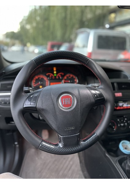 Fiat Linea Doblo- Fiorino Punto Tuşlu Araca Özel Dikmeli Direksiyon Kılıfı Açıklamamızı Okuyunuz modelleri
