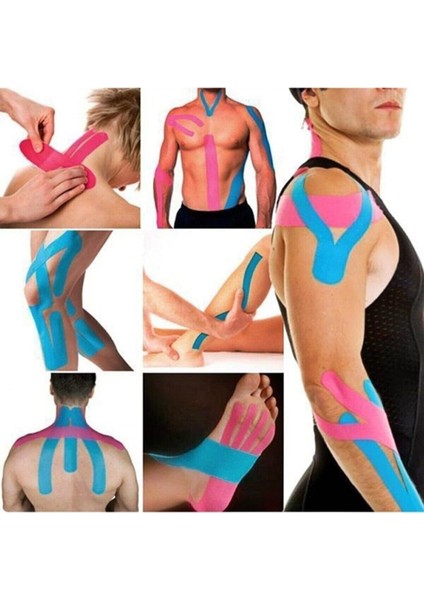 Kinesio Sporcu Bandı - Kinesiotape Bantlama - Sakatlık Bandı - Kinesio Bant - Kinezyo Bant - Kinesiotape 5CMX5M.