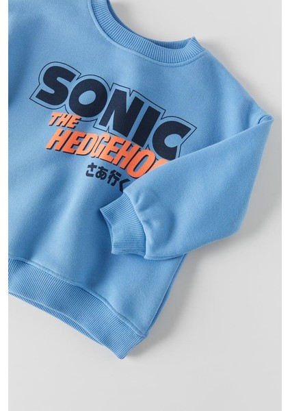 Sonic Unisex Çocuk Sweatshirt