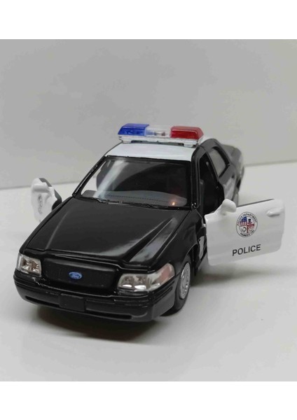 1:42 Ölçek Ford Crown Victoria Police// Çek Bırak Metal Araba