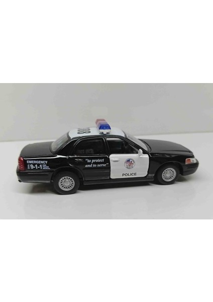 1:42 Ölçek Ford Crown Victoria Police// Çek Bırak Metal Araba