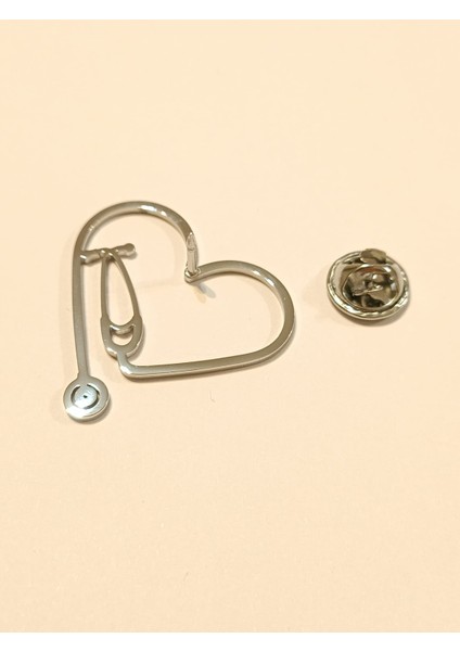 Kalp Steteskop Çelik Broş. Doktor Broş, Hemşire Broş. Kadın Broş, Erkek Broş. fiyatları