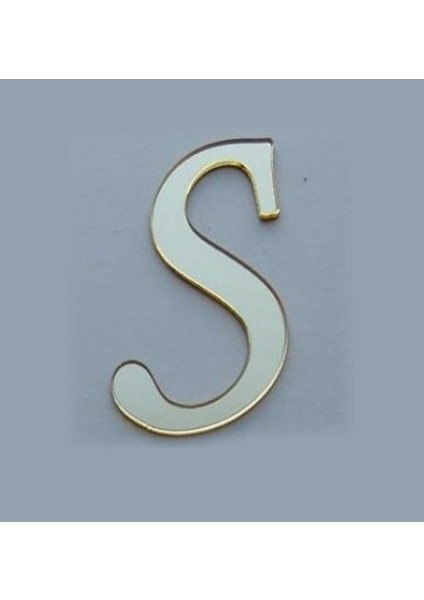 Pleksi Yapışkanlı Gold S Harfi 4x4 cm Adet