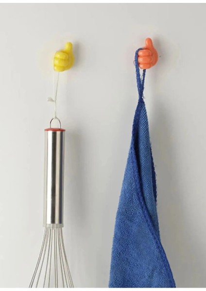 1 Adet Çok Fonksiyonlu Yapışkanlı El Şeklinde Başparmak Kablo Tutucu Düzenleyici Sabitleyici