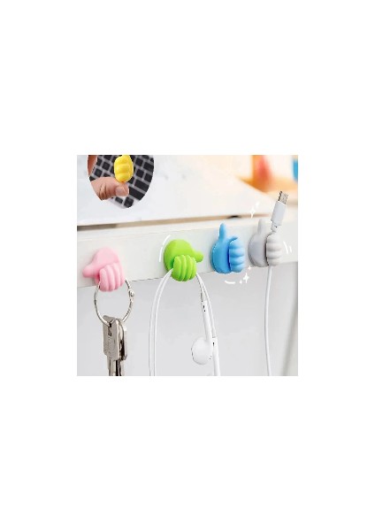 1 Adet Çok Fonksiyonlu Yapışkanlı El Şeklinde Başparmak Kablo Tutucu Düzenleyici Sabitleyici indirimleri