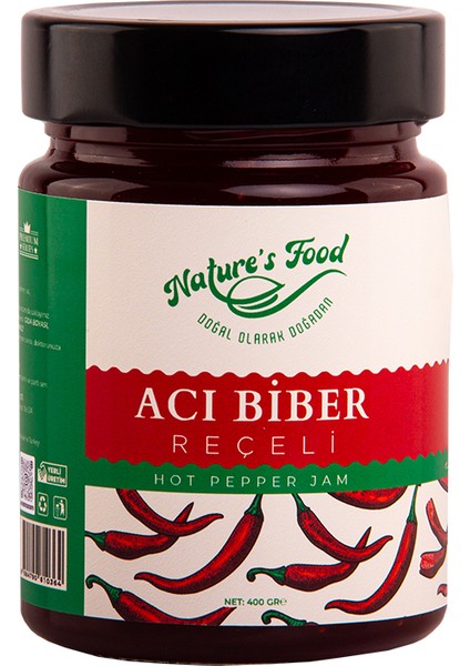 Acı Biber Reçeli Premium Series 400 gr Cam Şişe %65 Acı Biber Acı ile Tatlının Muhteşem Birleşimi modelleri