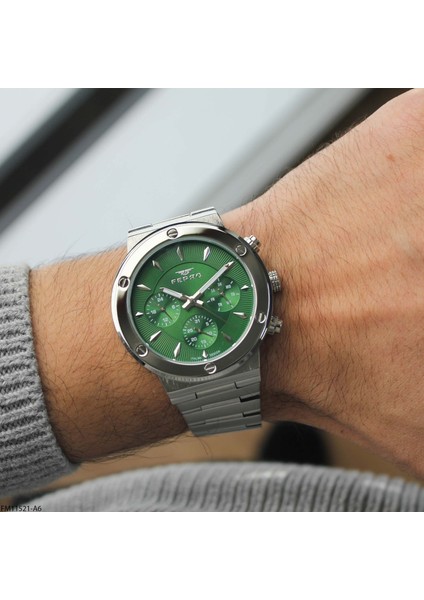 FM11521A6 Çelik Kordonlu Erkek Kol Saati