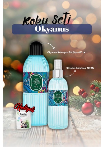 Okyanus Kolonya 150ML ve Pet Şişe 400ML ve Rosie Pamuk