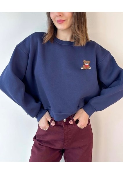 Teddy Işlemeli Sweatshirt