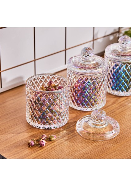 Robby Lüsterli 3'lü Baklava Desenli Baharat Takımı/Şekerlik 350 ml indirimleri