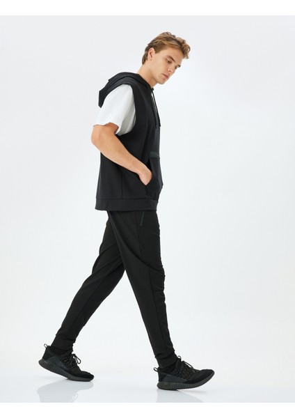 Fermuarlı Cepli Viskon Karışımlı Jogger Spor Eşofman Altı fiyatları