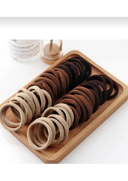 Kadın "l"boy Kahverengi Tonlar 50LI'LASTIK Toka Seti fiyatları