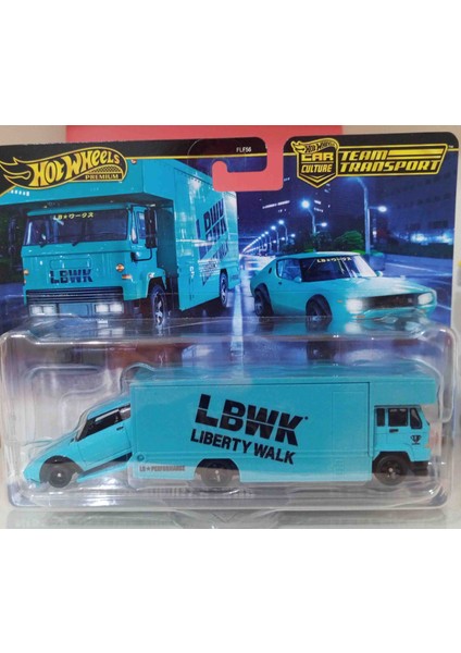 Dianomi Hotwheels 1:64 Ölçek Team Transport Nissan Skyline 2000 Taşıyıcı Kamyon