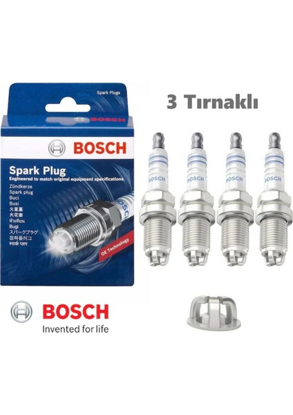 Vw Polo 1.4 1.6 4 Adet Buji Takımı 1996-2008 3 Tırnak Kıvılcım