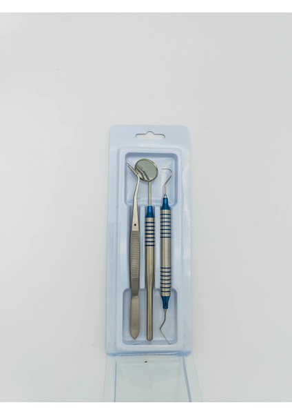 Diş Hekimliği El Aletleri E.set, 3-Pcs, Fine 7.ring 9.5mm Handle