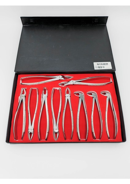 Profesyonel Diş Dental Alet Seti, Extracting Forceps 10-Pcs Set